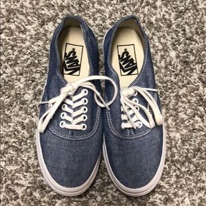 Denim low-top vans!